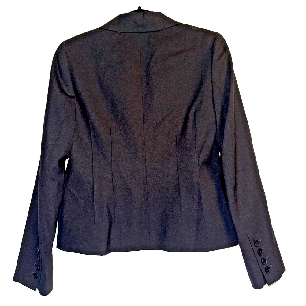 Theory Blazer 10 Charcoal Relleo Tailor Structured Workwear Office Minimalist - Picture 12 of 12
